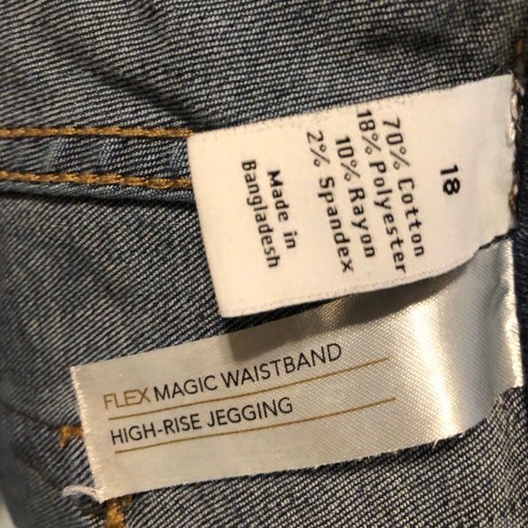 Lane Bryant Sz 18 Denim Crops - Picture 6 of 6